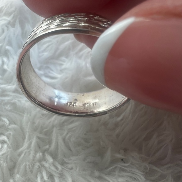 Vintage Estate Sale Men’s Triple Rope Cable Twist 925 Silver Band Ring - Picture 11 of 16